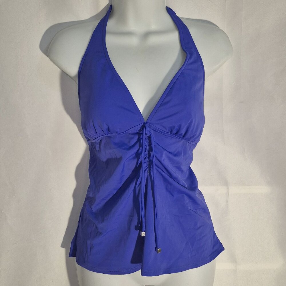 VENUS Tankini Top, Dark Bluish Purple, lightly padded, size 12